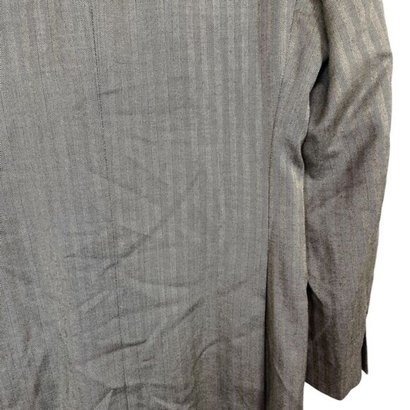 Lauren Ralph Lauren Slim Men's Herringbone Silk Wool 2 Button Blazer Jacket 40 L - Picture 14 of 16